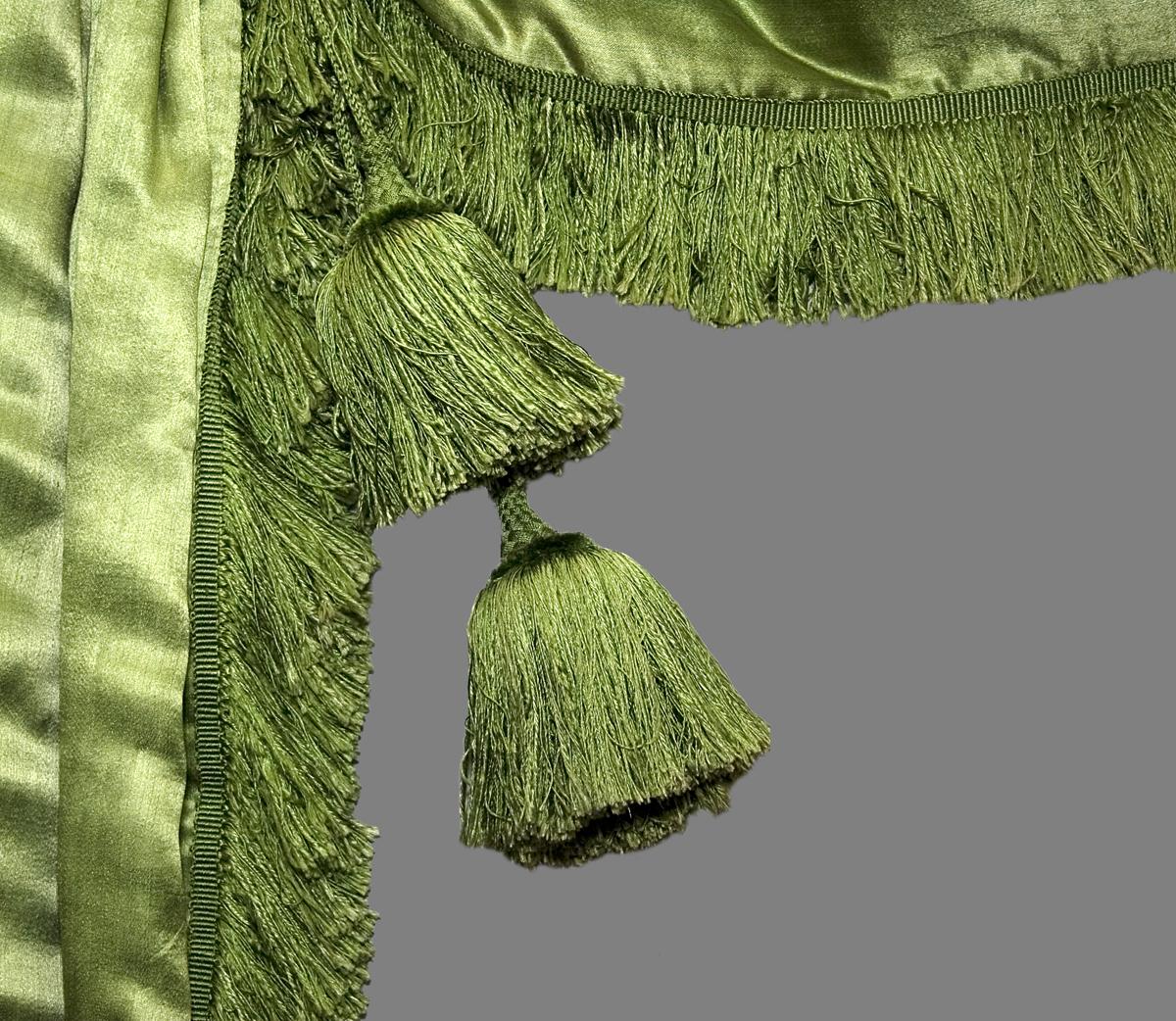 1957.1287.004 A Window Hanging, Side Curtain, Tassel Detail