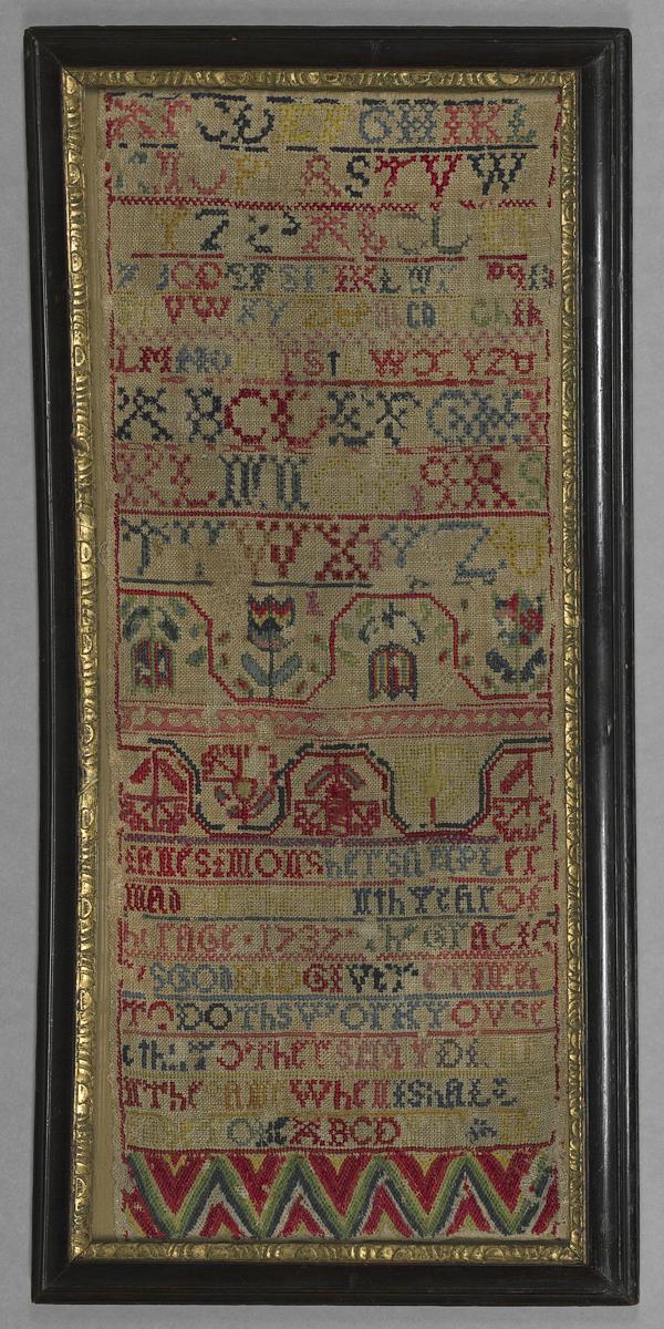 1975.0040 A,B Sampler and Frame