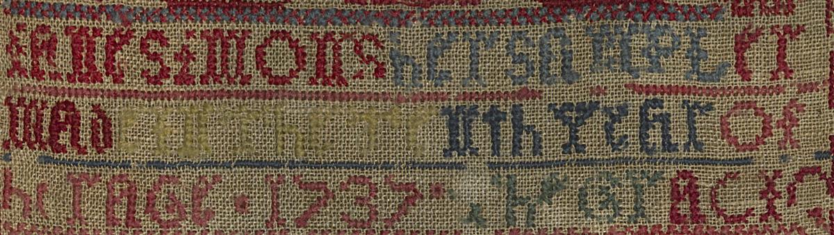 1975.0040 A Sampler, Detail 9
