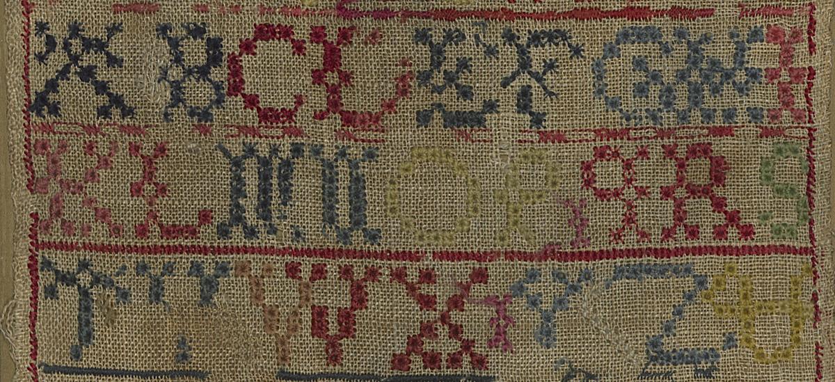 1975.0040 A Sampler, Detail 3