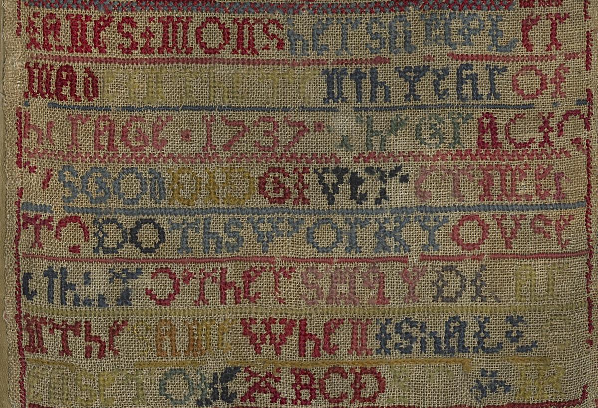 1975.0040 A Sampler, Detail 5