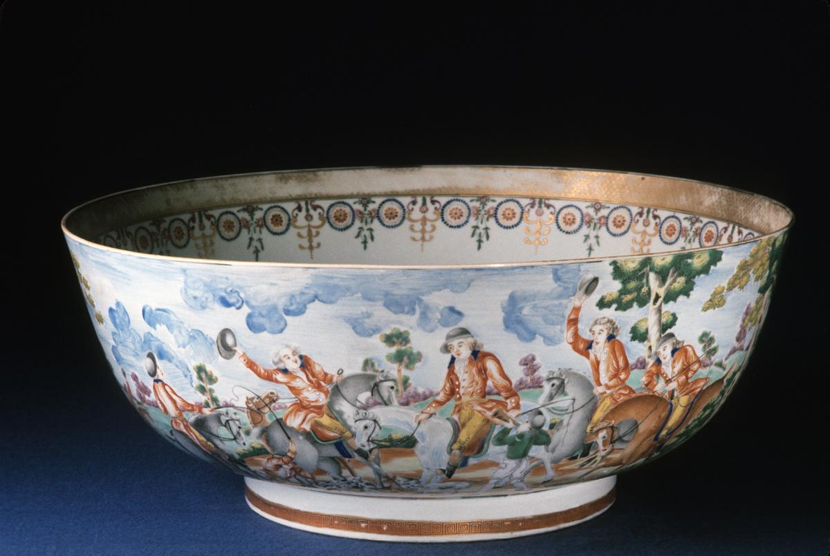 1975.0041 Bowl, Punch Bowl, Side View 1