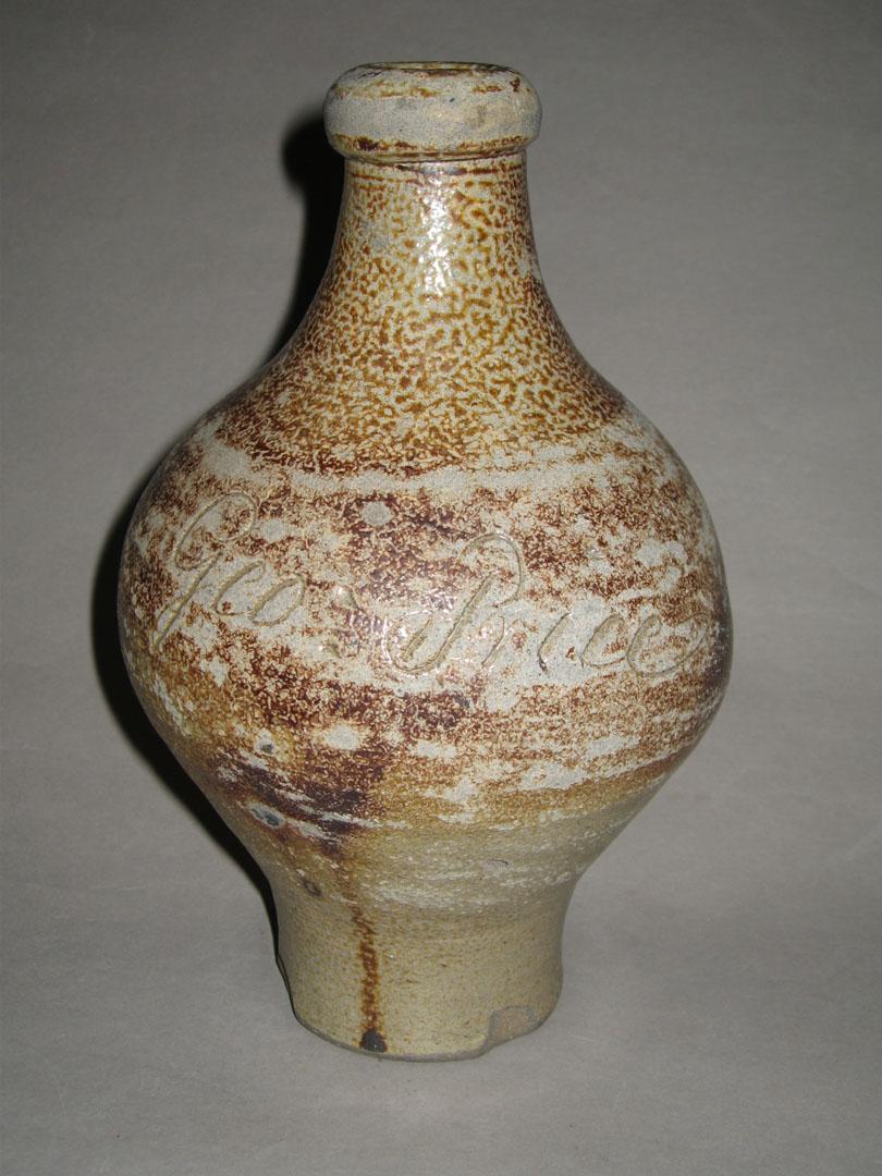 1975.0048 Salt-glazed stoneware bottle