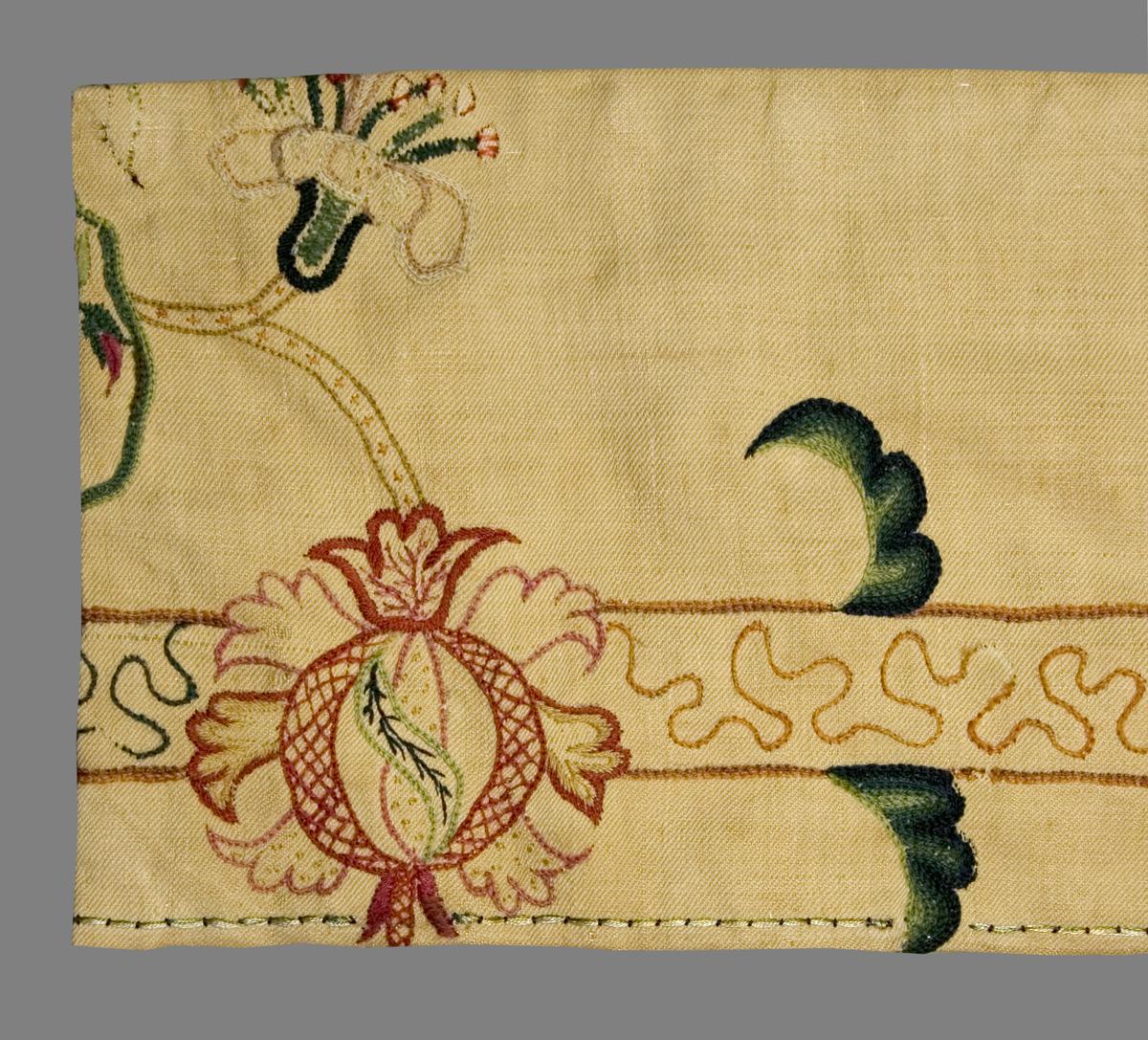 1952.0326.004 Bed Hanging, Valance, Edge Detail