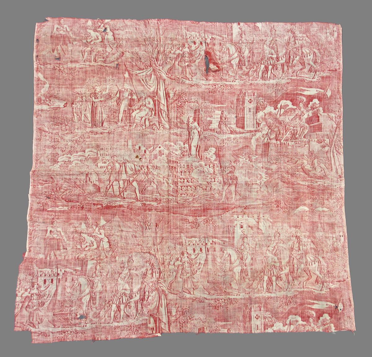 1975.0073 textile, printed reverse