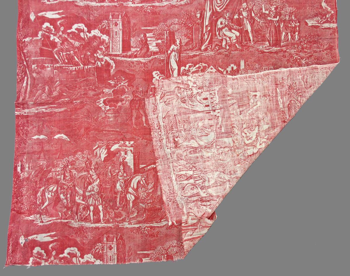 1975.0073 textile, printed folded corner
