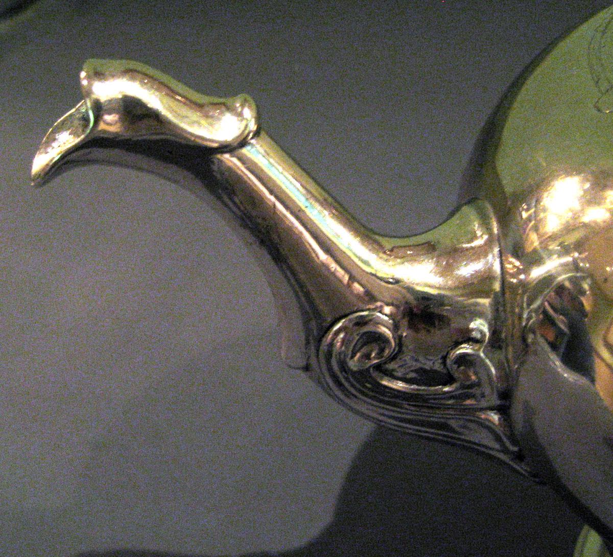 1975.0088 Silver Teapot detail spout