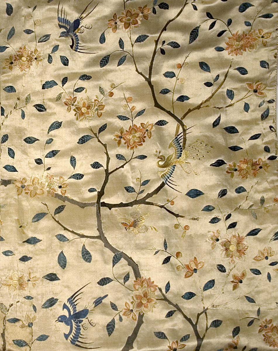 1957.1292 A Window Hanging, Side Curtain, Pattern Detail #2