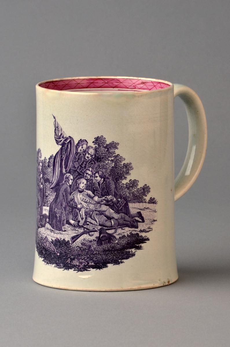 1975.0112 Mug, The Death of General Wolfe, view 1