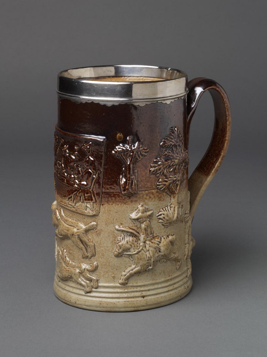 1975.0113 Salt-glazed stoneware mug