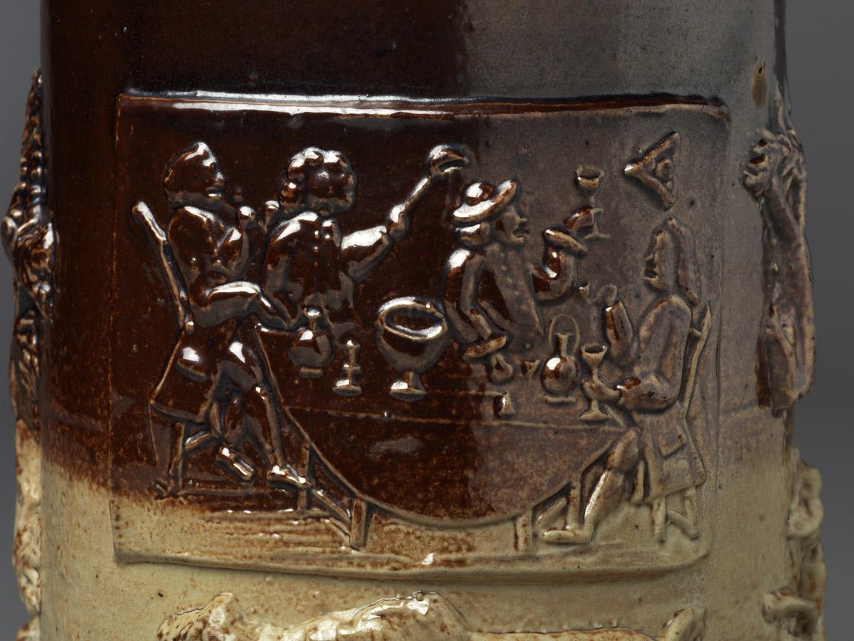 1975.0113 Salt-glazed stoneware mug (detail 1)