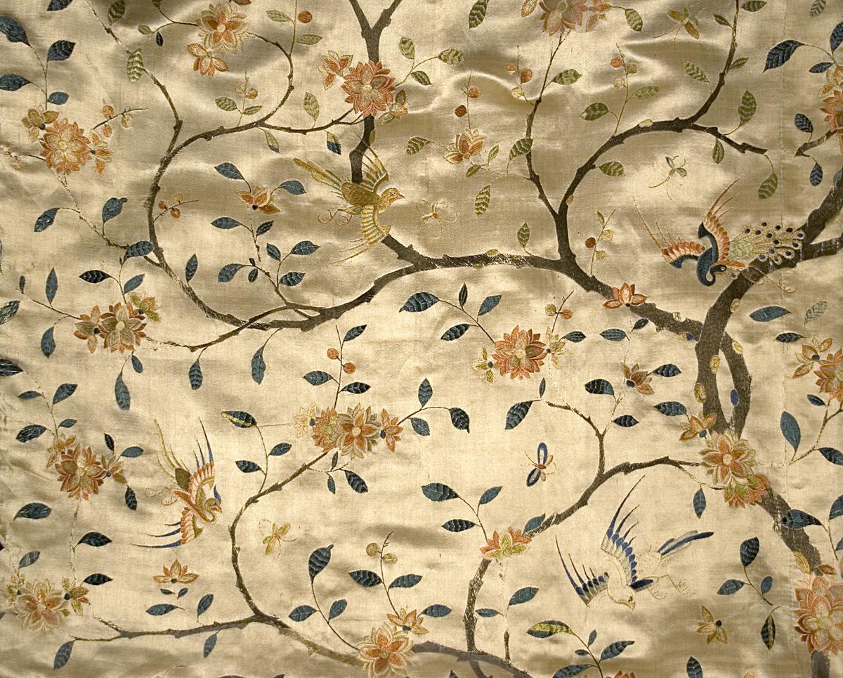 1957.1292 B Window Hanging, Side Curtain, Pattern Detail #2