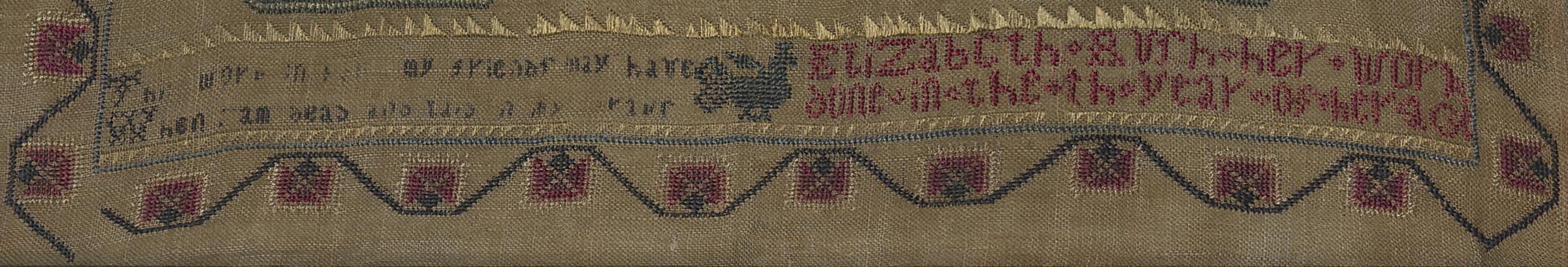 1975.0116 A Sampler, Detail 10
