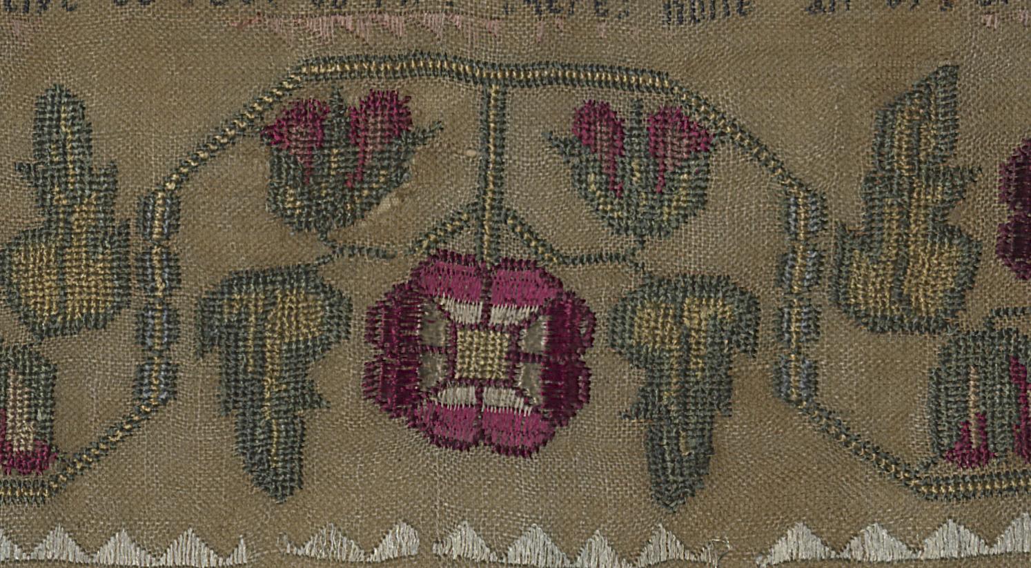 1975.0116 A Sampler, Detail 14