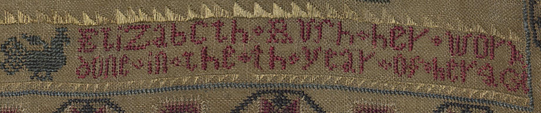 1975.0116 A Sampler, Detail 17