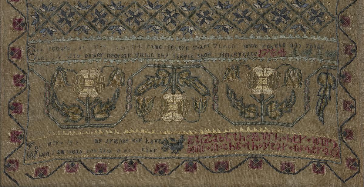 1975.0116 A Sampler, Detail 3
