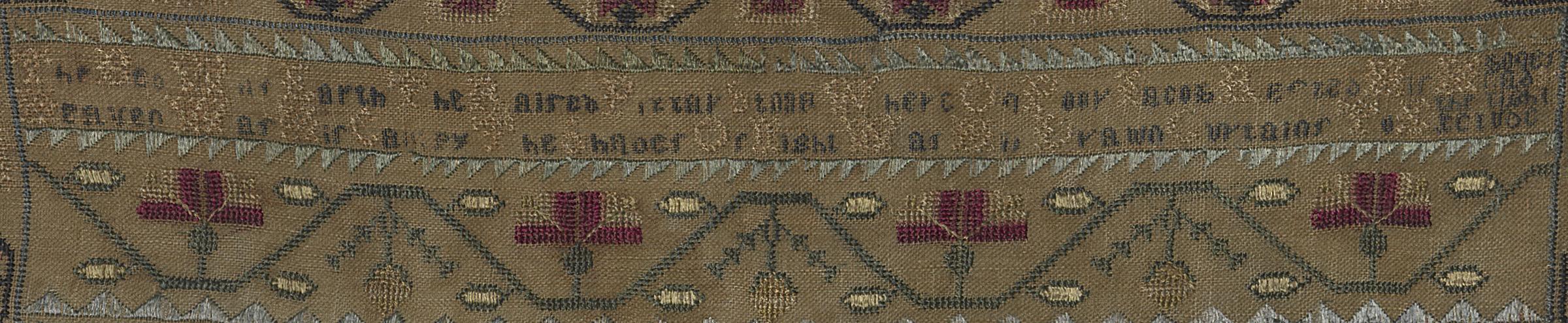 1975.0116 A Sampler, Detail 4