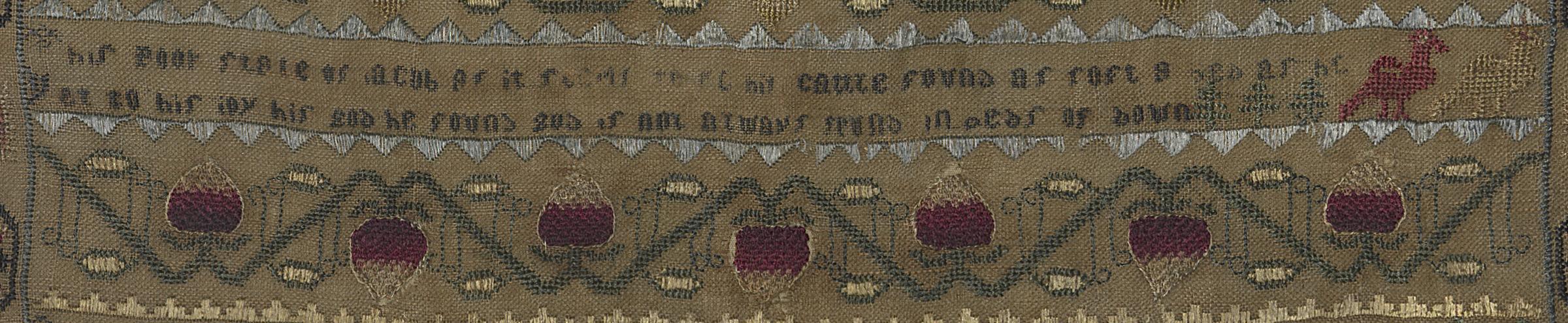 1975.0116 A Sampler, Detail 5