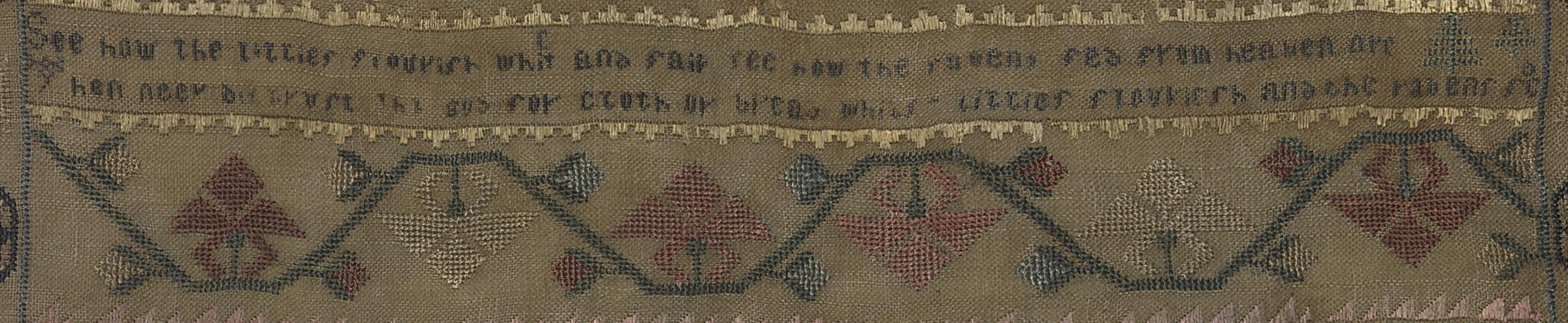 1975.0116 A Sampler, Detail 6