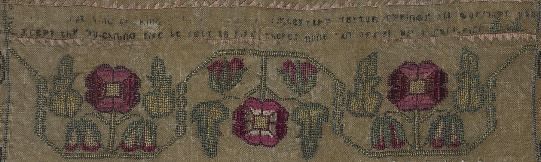 1975.0116 A Sampler, Detail 7