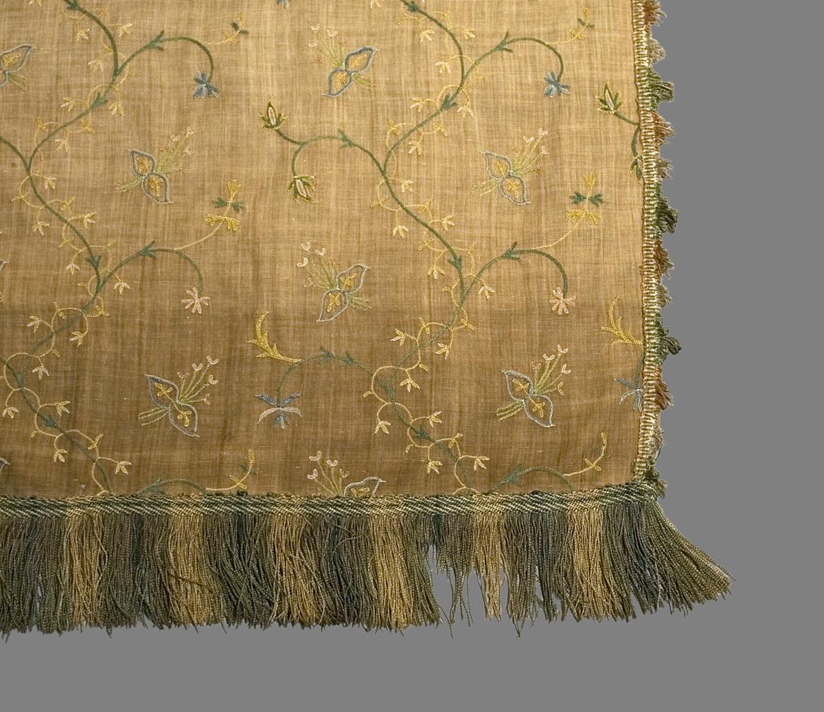 1957.1293 A Window Hanging, Side Curtain, Edge Detail