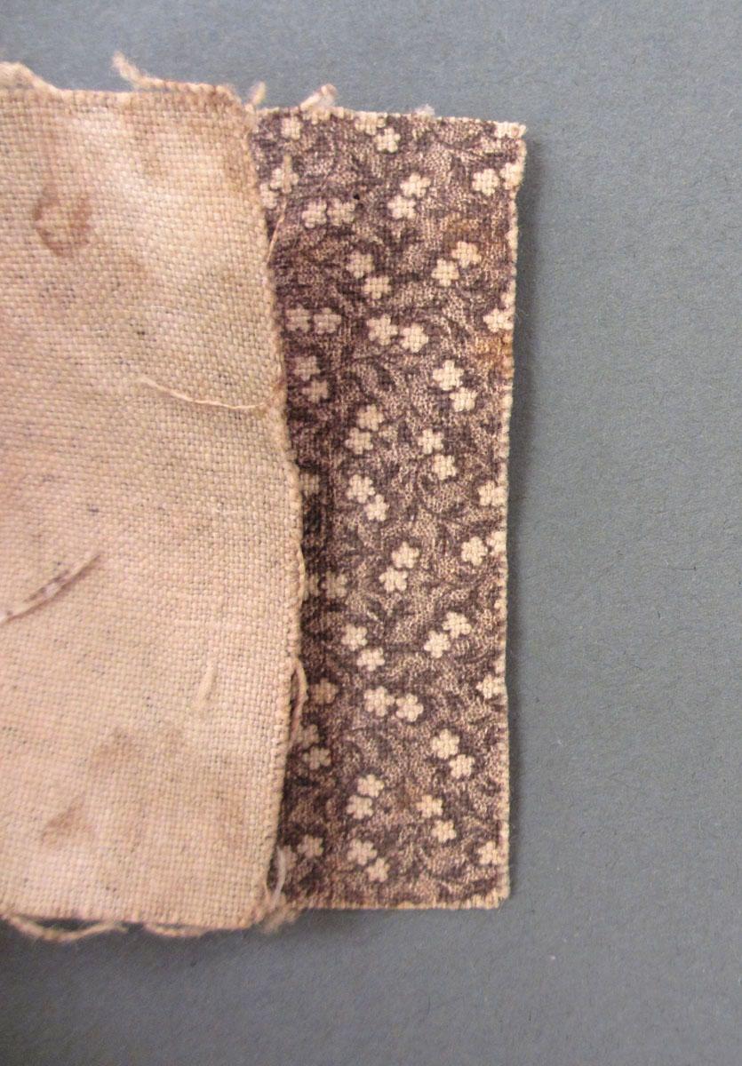 1975.0214.002 textile, printed, folded corner