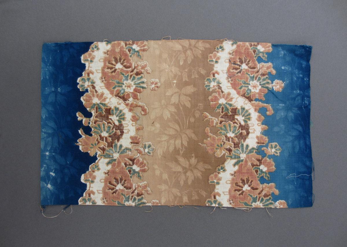 1975.0214.021 A Textile, printed, reverse