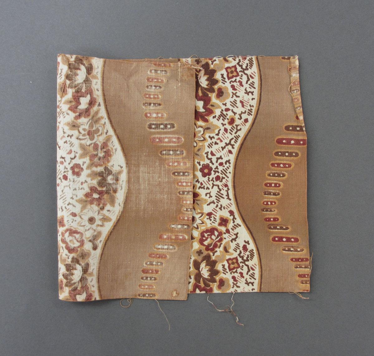 1975.0214.024 textile, printed, folded corner