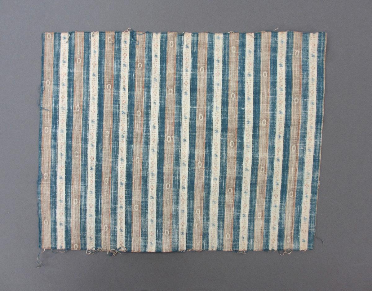 1975.0214.033 textile, printed, reverse