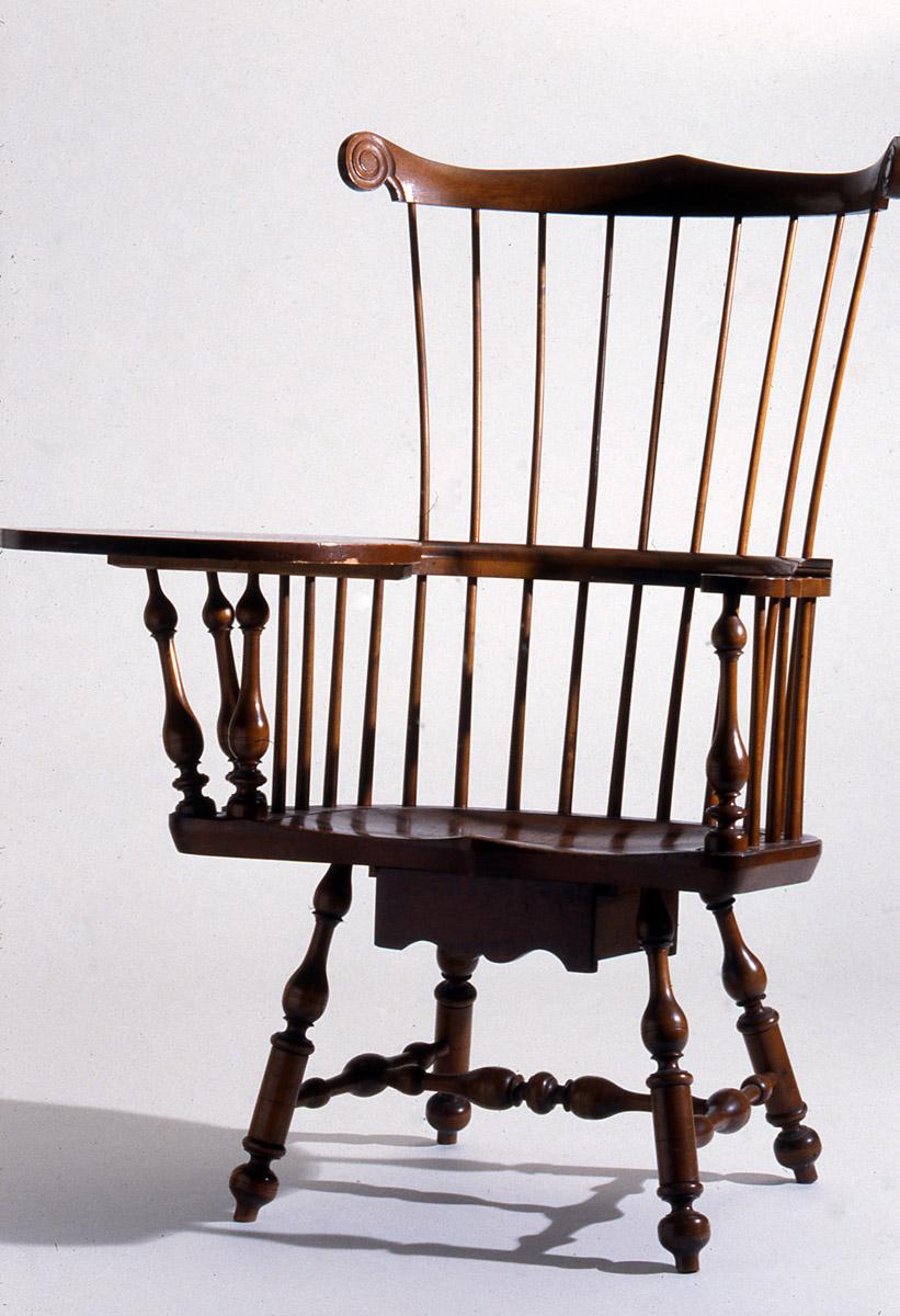 1975.0220 Chair, Windsor Writing Armchair