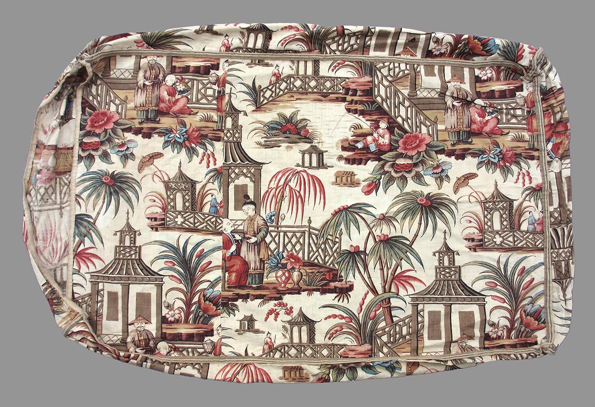 1975.0227 A textile, printed reverse