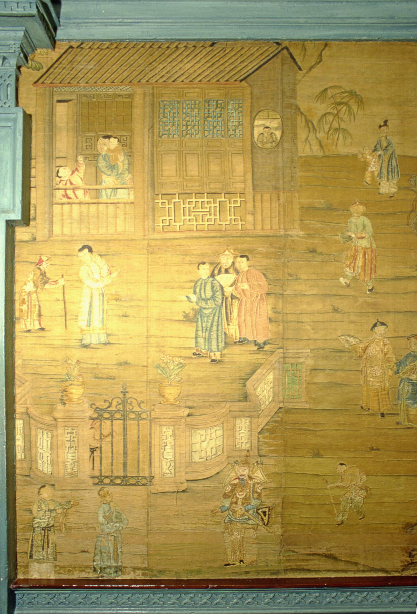 1957.1301 Wall covering, view 1, Philadelphia Hall