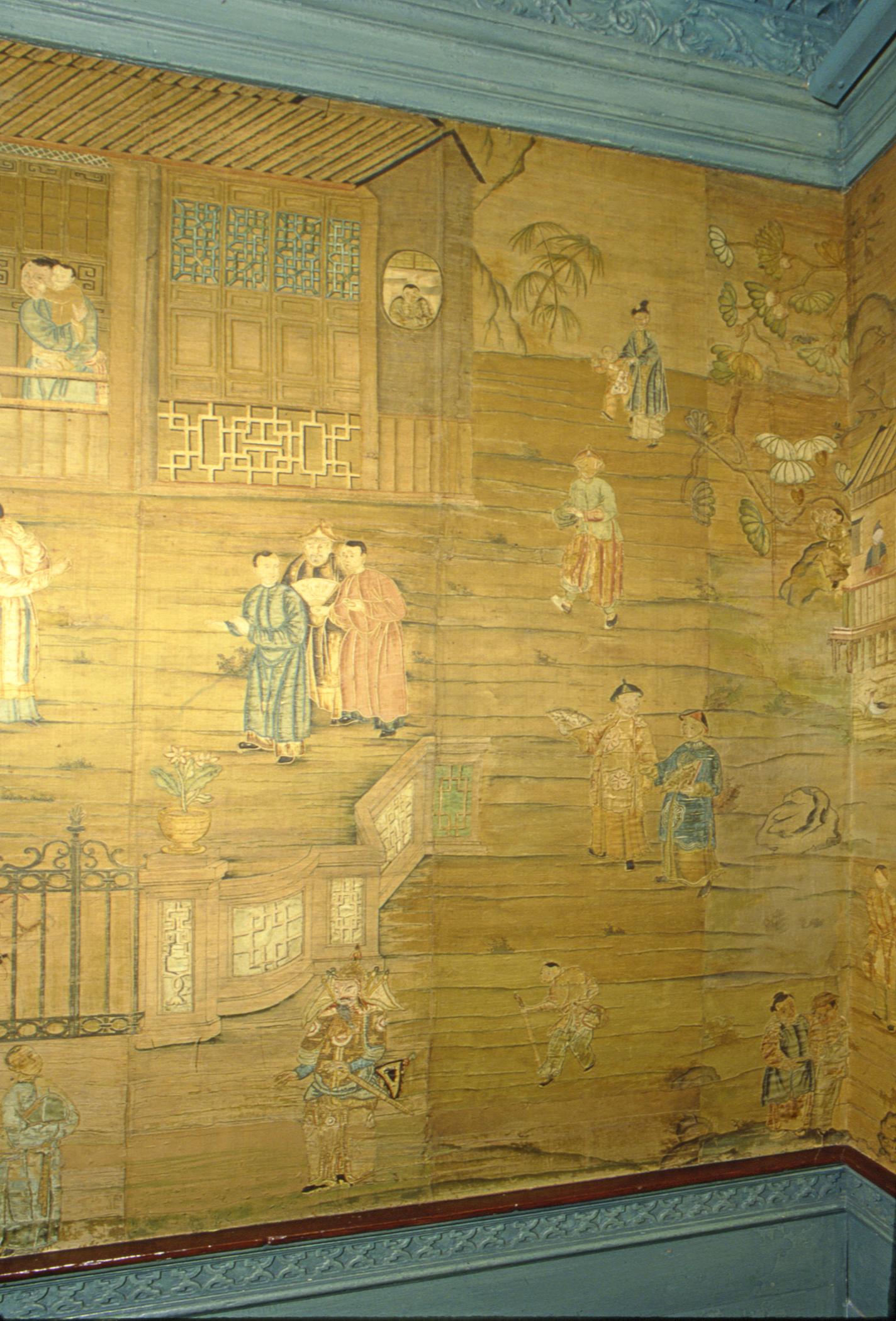 1957.1301 Wall covering, view 2, Philadelphia Hall