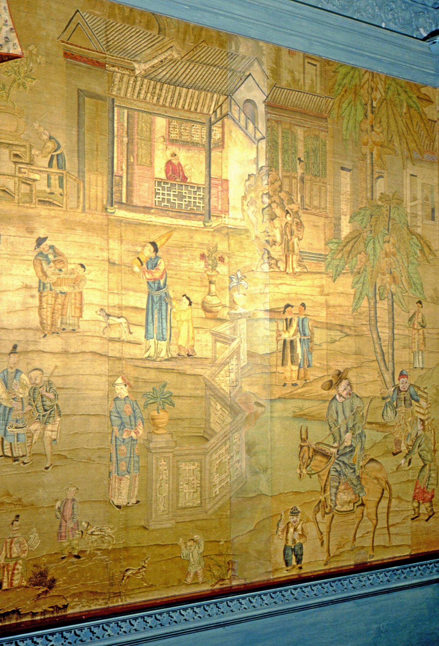 1957.1301 Wall covering, view 5, Philadelphia Hall