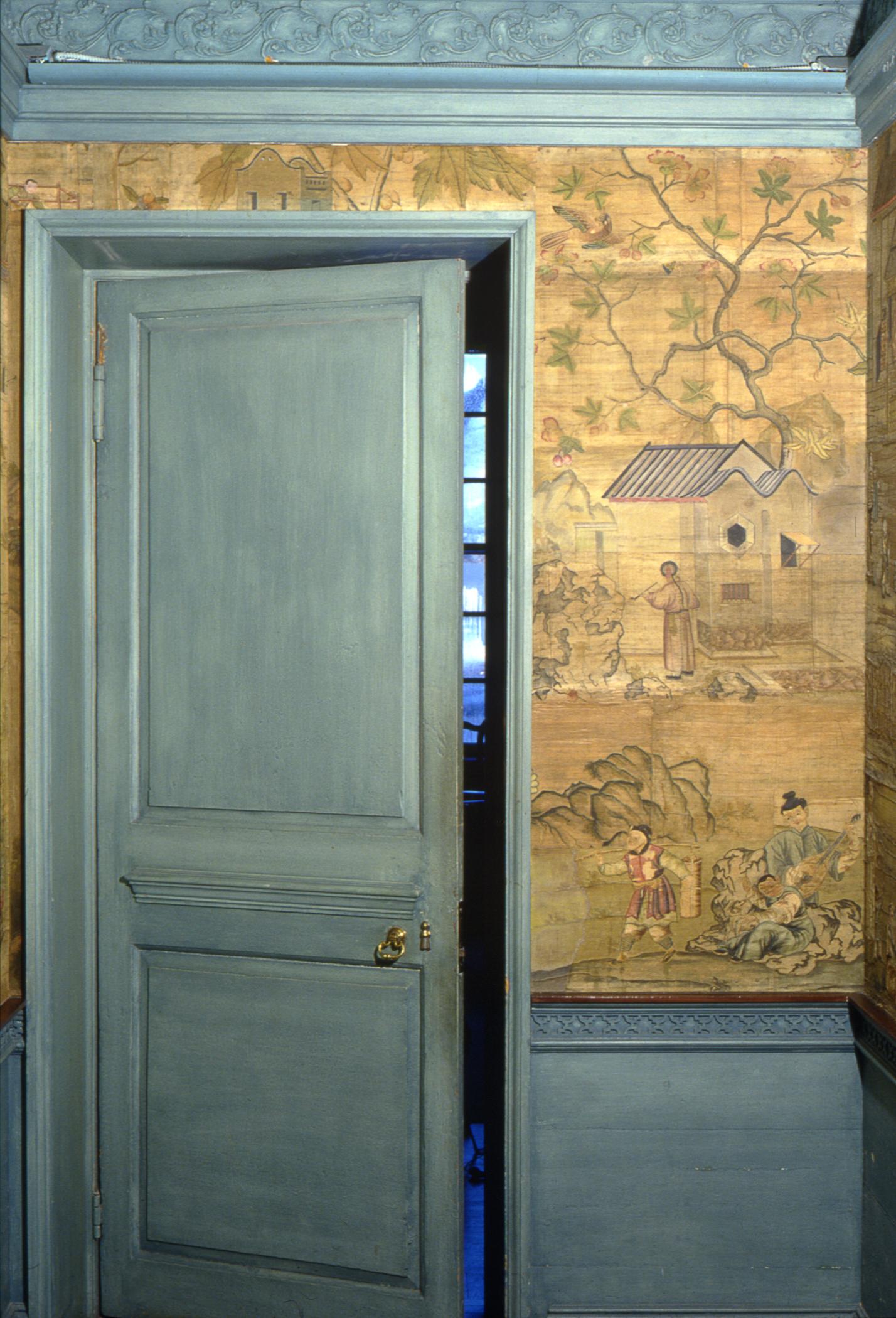 1957.1301 Wall covering, view 6, Philadelphia Hall