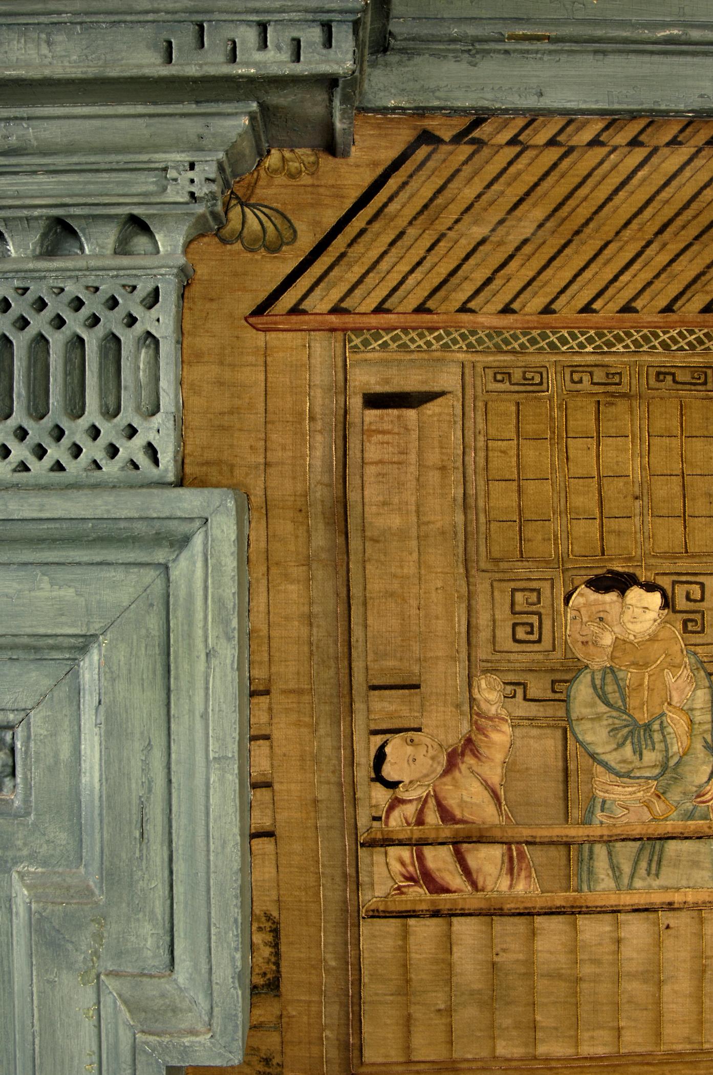 1957.1301 Wall covering, detail 1, Philadelphia Hall 2007