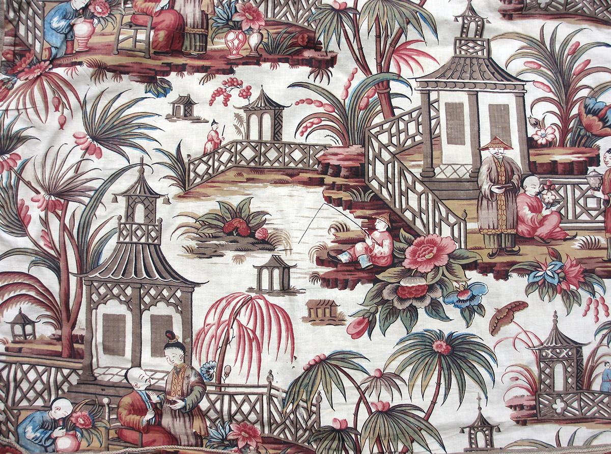 1975.0227 A textile, printed repeat
