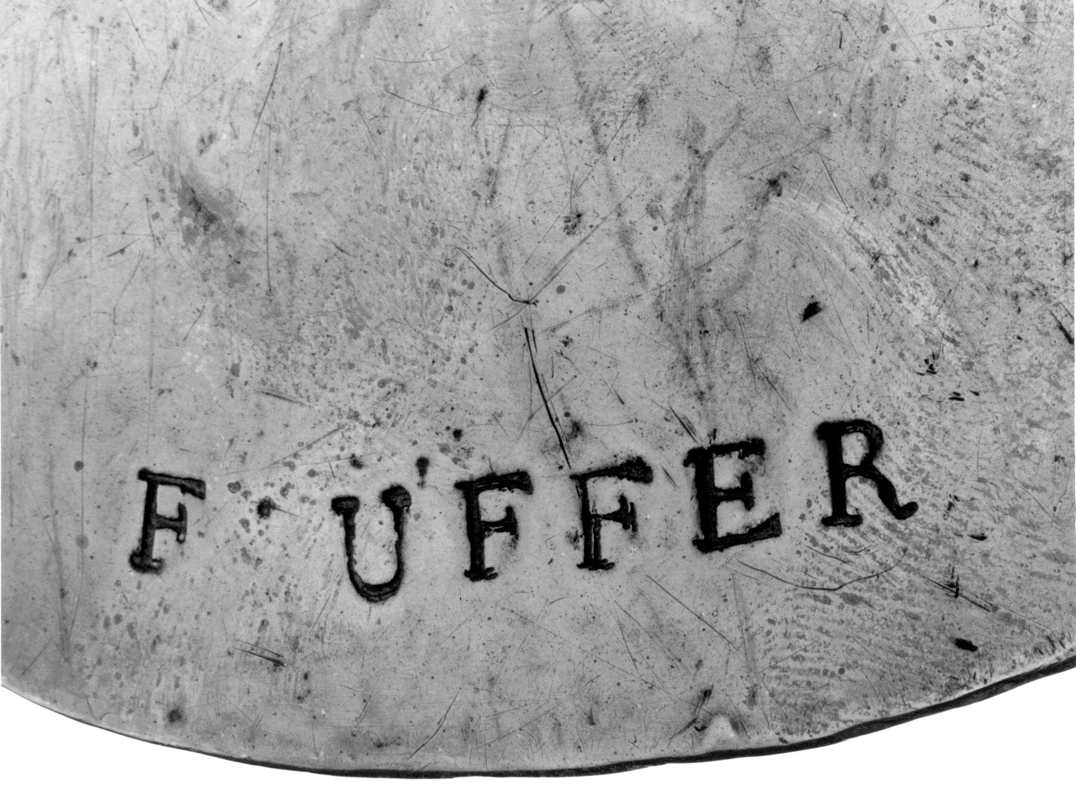 1975.0232 Foot Warmer, detail, B+W