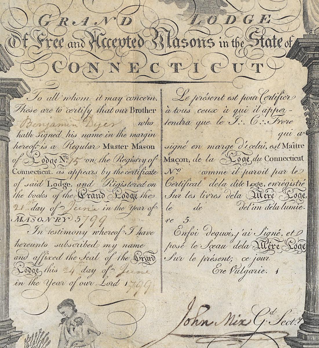 1975.0237 Certificate, Detail