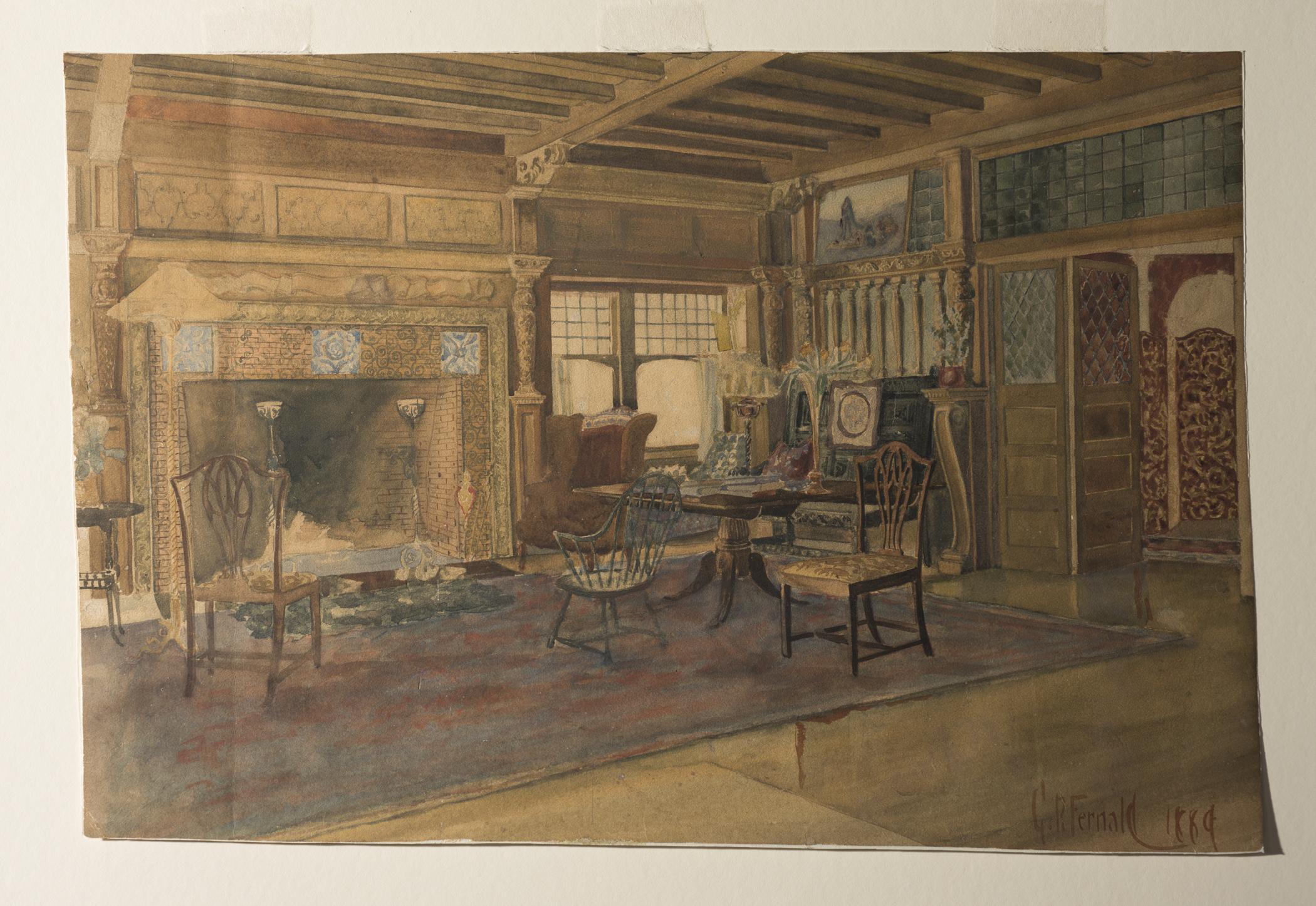 1975.0262.001 Drawing, view 2, raking light
