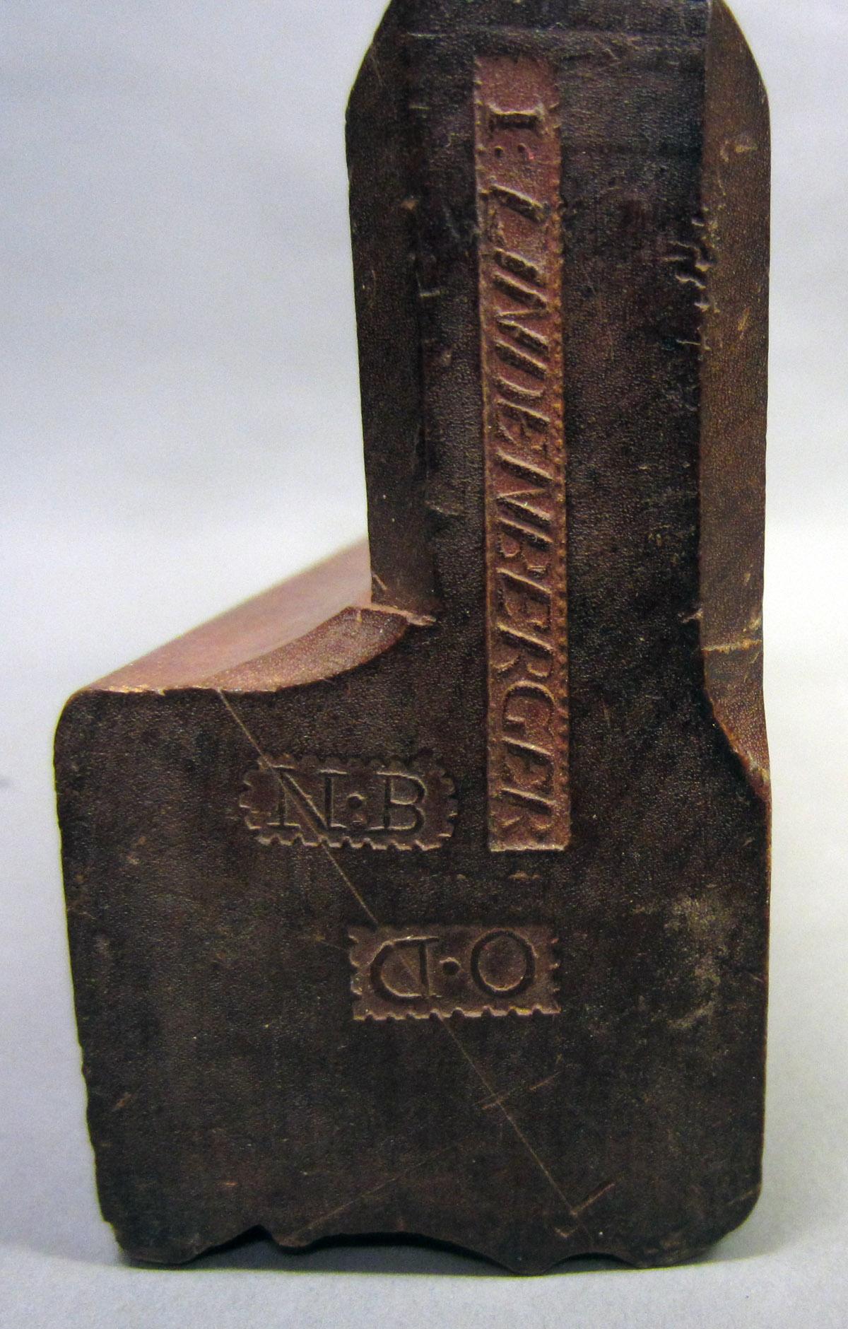 1975.0267.034 Molding plane, mark