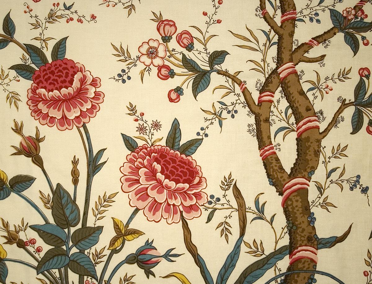 1975.0532.001 A Window Hanging, Side Curtain, Pattern Detail