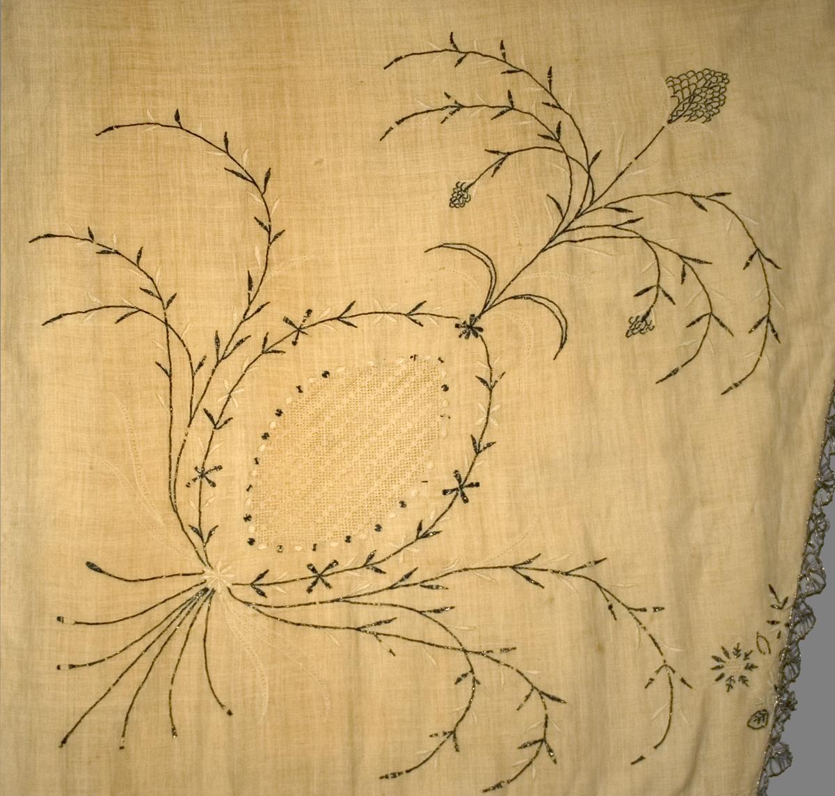 1957.1309.002 B Window Hanging, Side Curtain, Pattern Detail