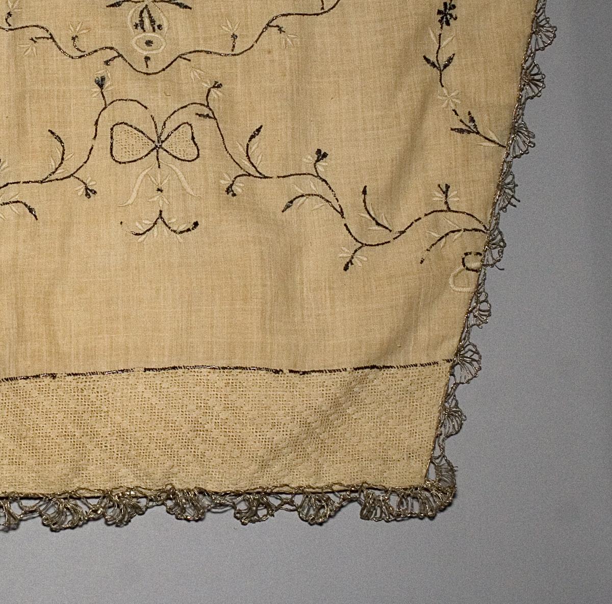 1957.1309.002 B Window Hanging, Side Curtain, Edge Detail