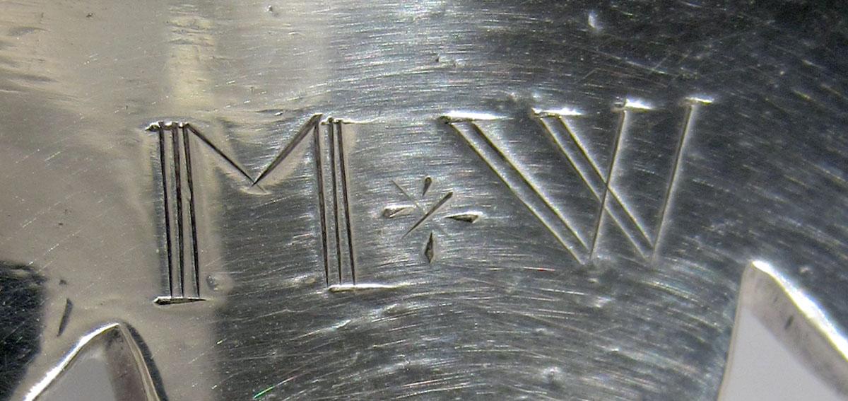 1976.0080 Silver Porringer engraving