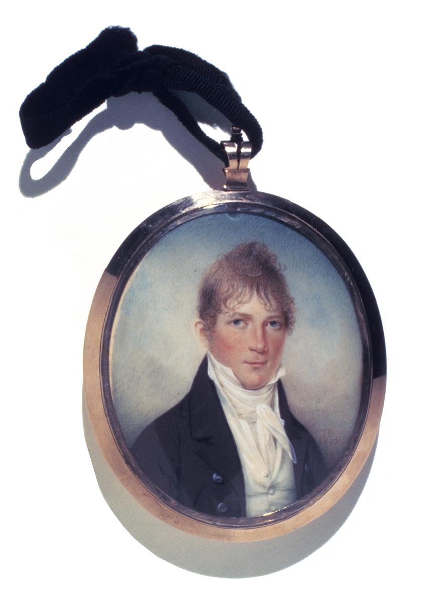 1976.0108 A, B Miniature and Frame, view 2