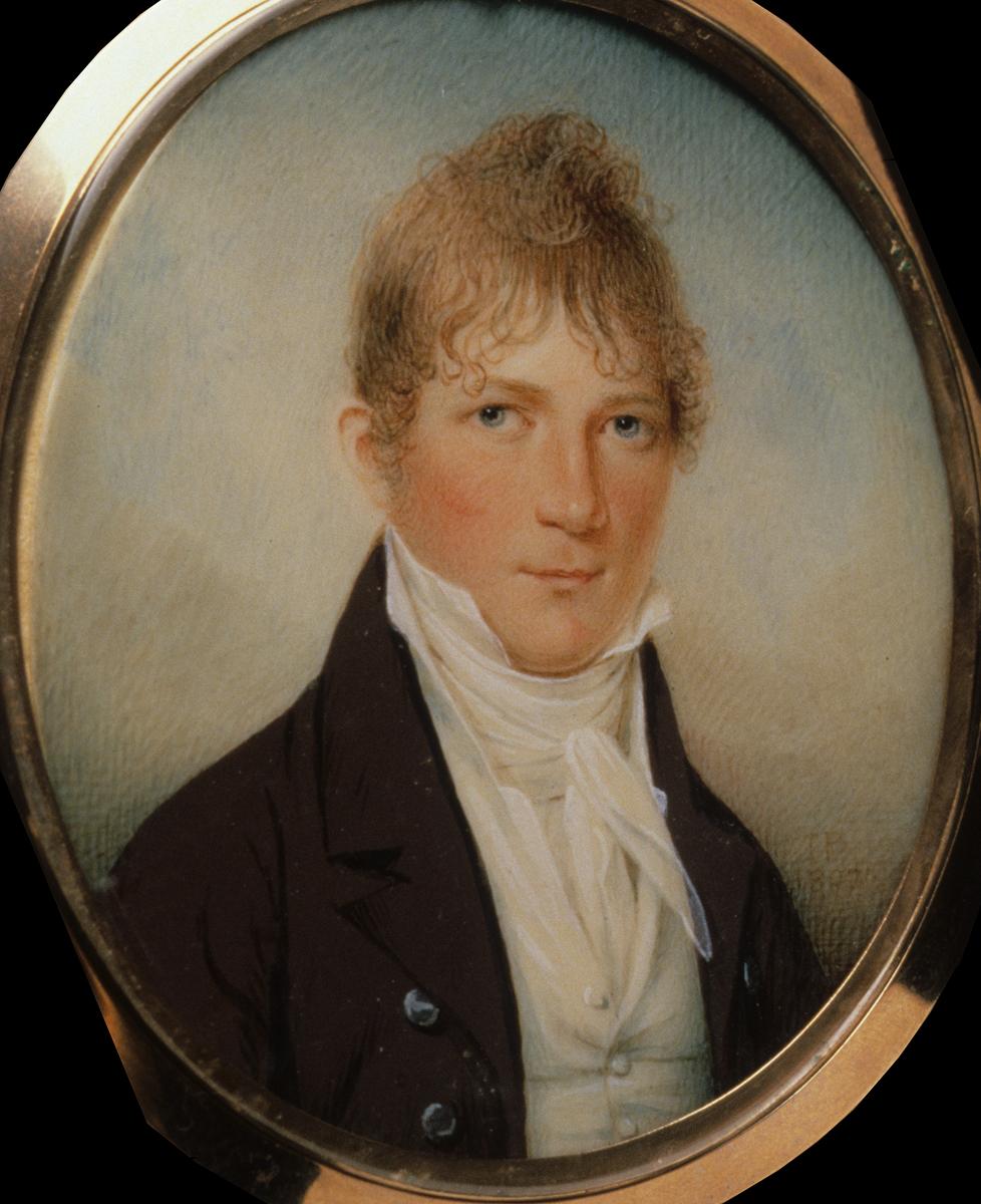 1976.0108 A, B Miniature and Frame, detail 1
