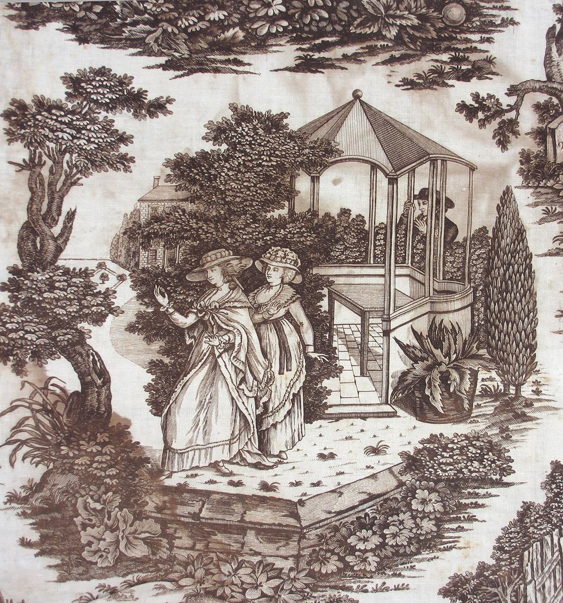 1976.0109.001 textile, printed detail 1