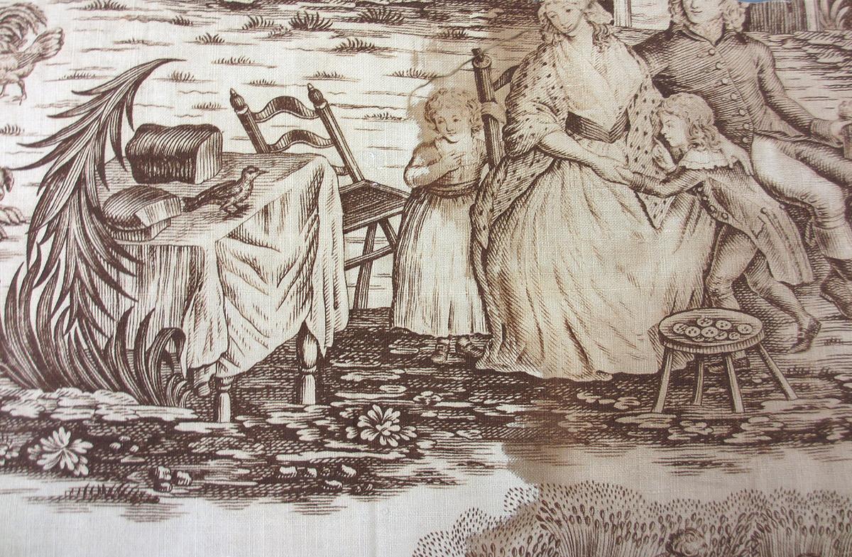 1976.0110.001 textile, printed detail 3
