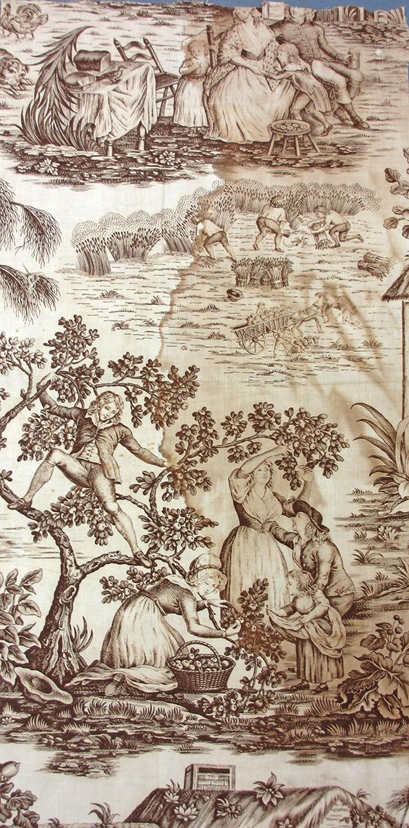 1976.0110.001 textile, printed repeat